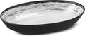 Serveringsfat Granada melamin oval 33x23 cm med antiskli Brunner forfra