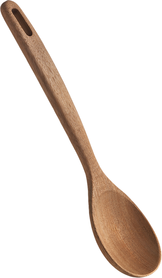Serveringsskje Acacia Line i akasietre 30,5 cm forfra
