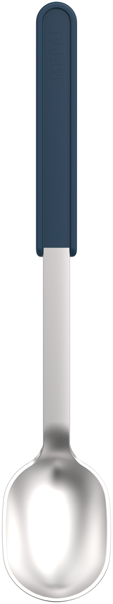 Serveringsskje i rustfritt stål og polypropylen 32 cm navy fra Mepal forfra