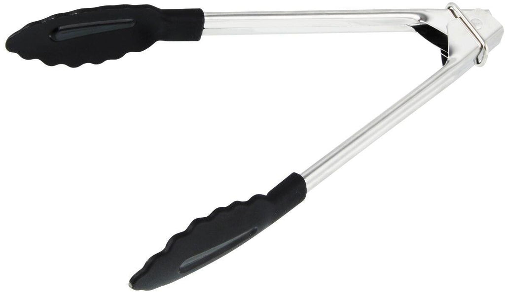 Serveringstang Food&More 18 cm rustfritt stål svart forfra