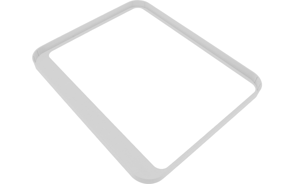 Serviceluke for campingvogn veggtykkelse 26–46 mm aluminium hvit montert på campingvogn