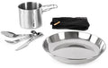 Servicesett 1 person rustfritt stål 21,6 cm forfra