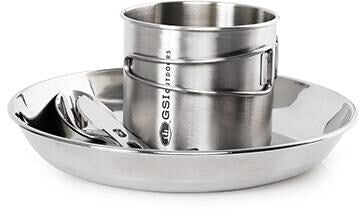 Servicesett 1 person rustfritt stål 21,6 cm bakside