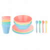Servicesett Nora Macarons 16 deler for 4 personer - Koziol bakside