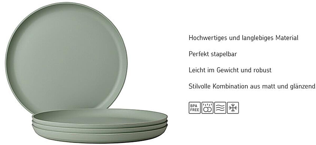 Servicesett Silueta 16 deler PET materiale bakside