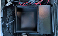 Setesokkel-safe for Ford Transit fra 2019, 10 kg svart forfra