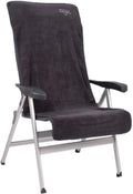 Setetrekk i frotté for klappstoler M 135x58 cm grå - Crespo for ekstra komfort