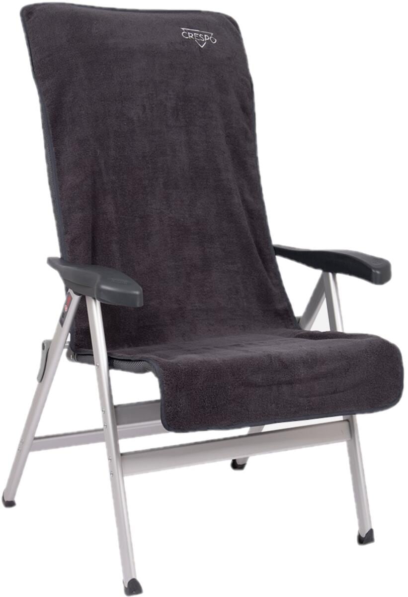 Setetrekk i frotté for klappstoler M 135x58 cm grå - Crespo for ekstra komfort