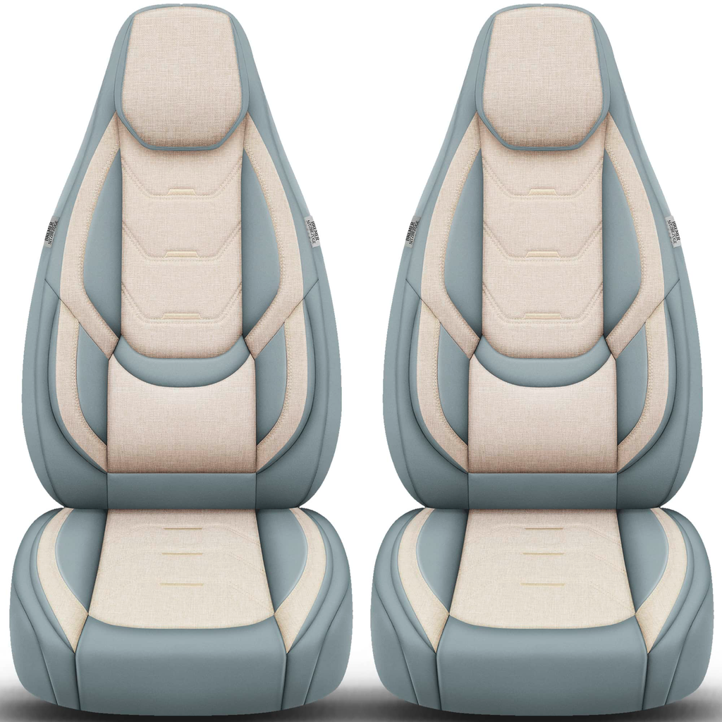 Setetrekk H-Serie for bobil 2 stk Ducato/Jumper/Boxer beige/grå front