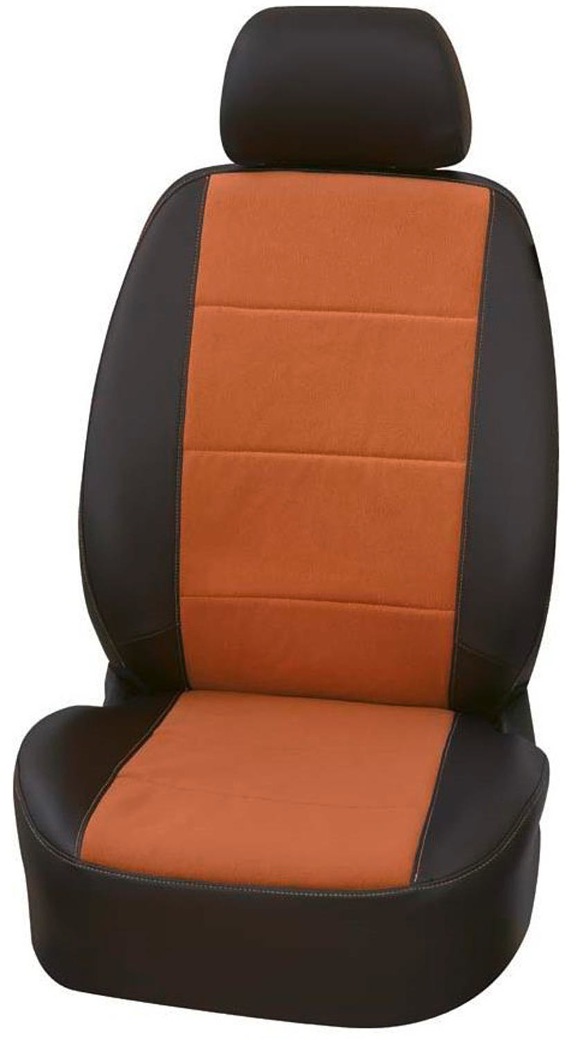 Setetrekk Imperial Cognac for Fiat Ducato kunstskinn forfra