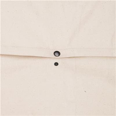 Sevilla oppbevaringsveske canvas beige str. M bakside