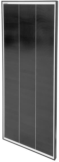 Shingle solcellepanel svart med aluminiumsramme Carbest montert på bobil