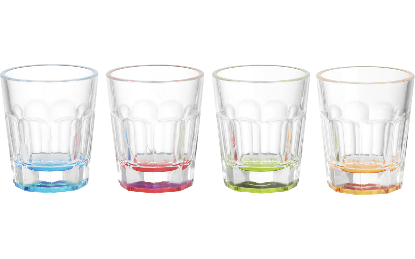 Shotglass 50 ml akryl BPA-fri 4-pack - Flamefield bakside