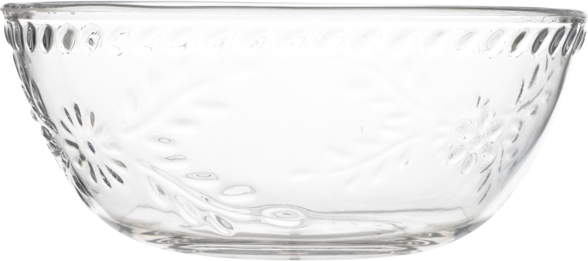 Sicilian skåler 4-sett 750 ml BPA-fri transparent forfra
