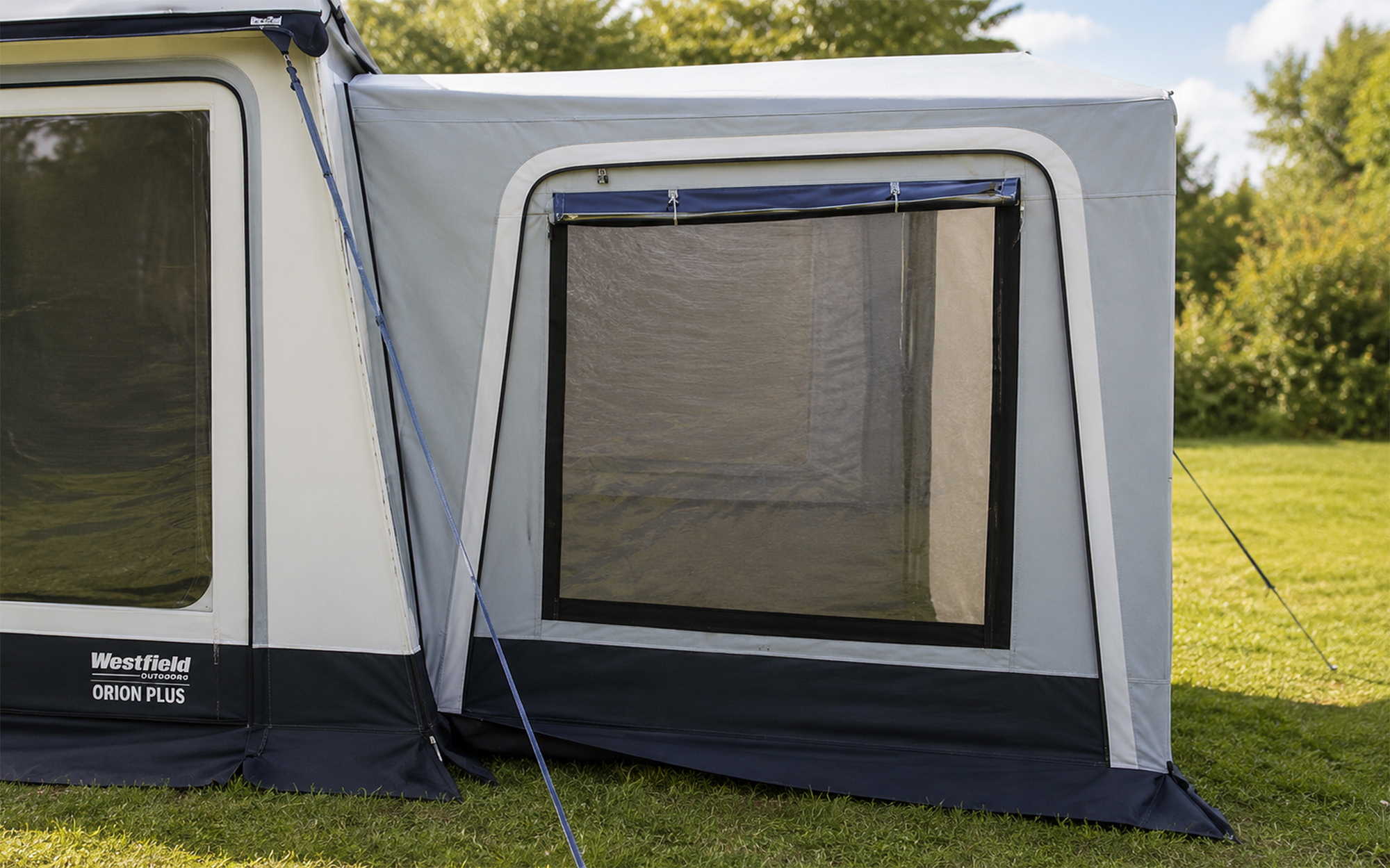 Sideanbygning Metis for Luna Plus bobilfortelt front