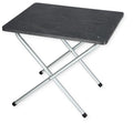 Sidebord aluminium 50x43,5x40 cm med antrasitt aluminiumsramme fra Isabella