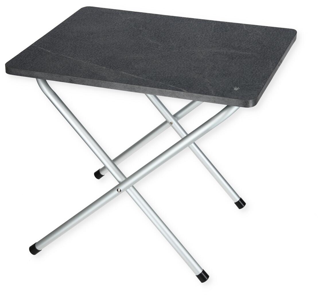 Sidebord aluminium 50x43,5x40 cm med antrasitt aluminiumsramme fra Isabella