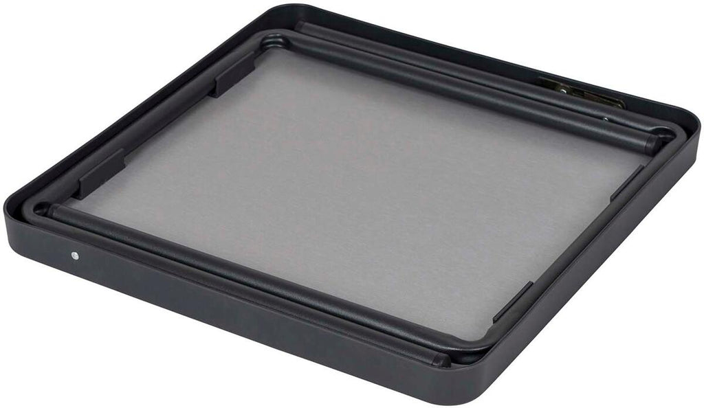 Sidebord AP/280 42,5x42,5x40 cm antrasitt detalj bordplate