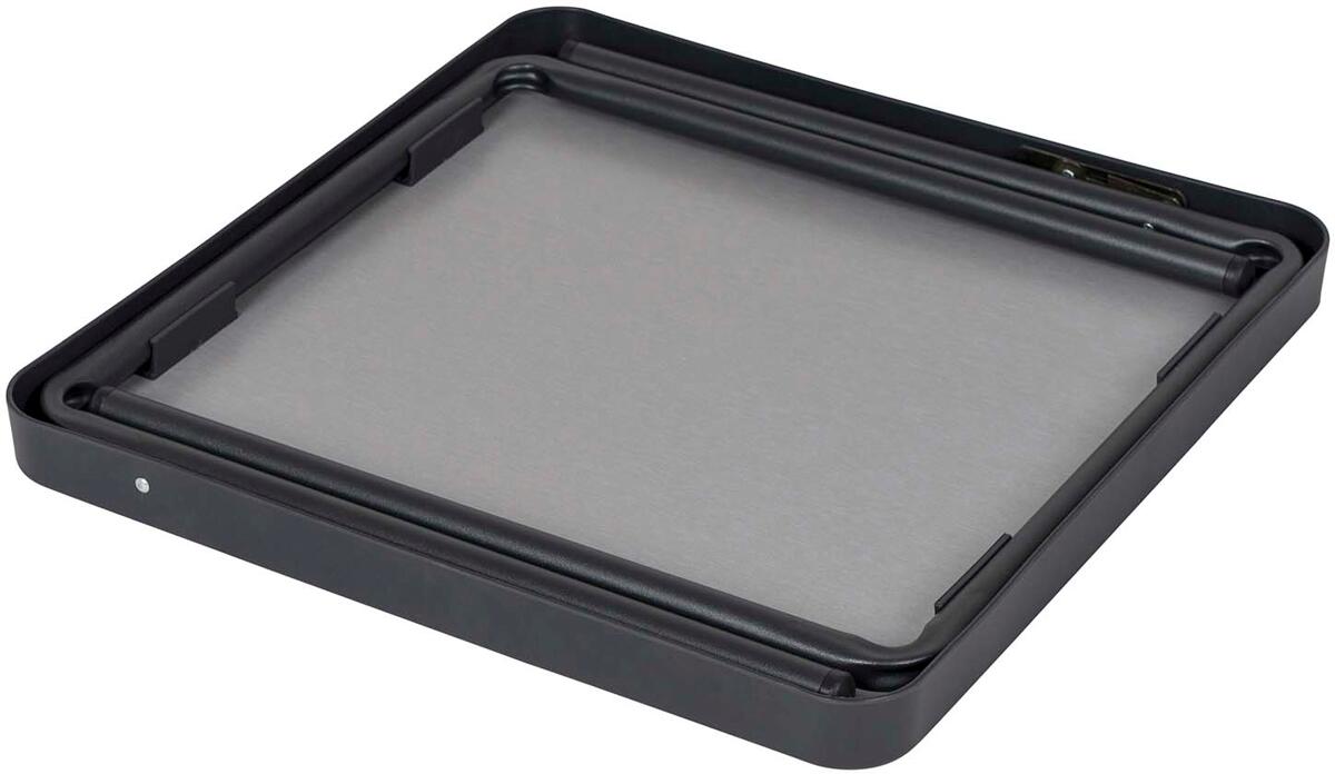Sidebord AP/280 42,5x42,5x40 cm antrasitt detalj bordplate