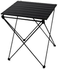 Sidebord Hugo med oppbevaringspose 47x47x60 cm svart forfra