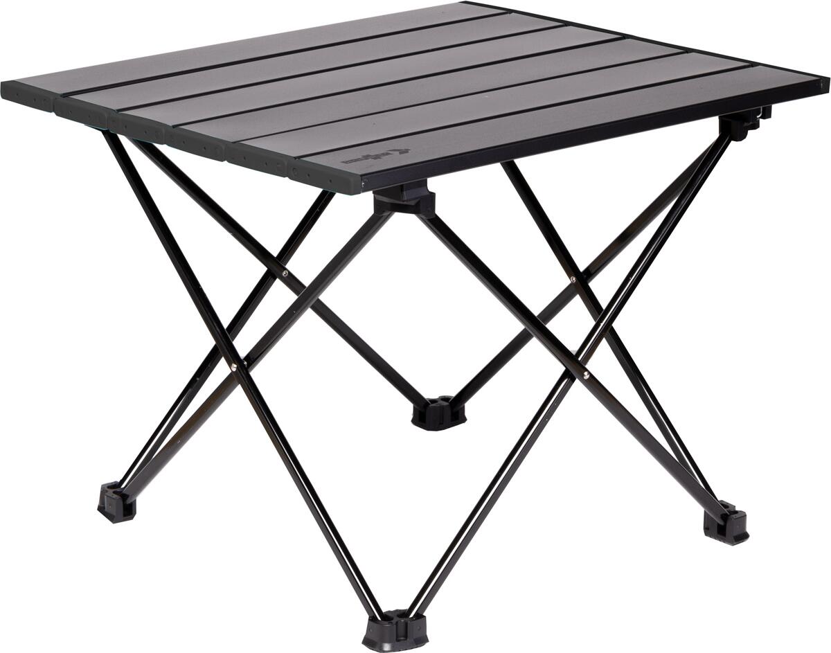 Sidebord Kadre sammenleggbart stål aluminium 40x35 cm Brunner forfra