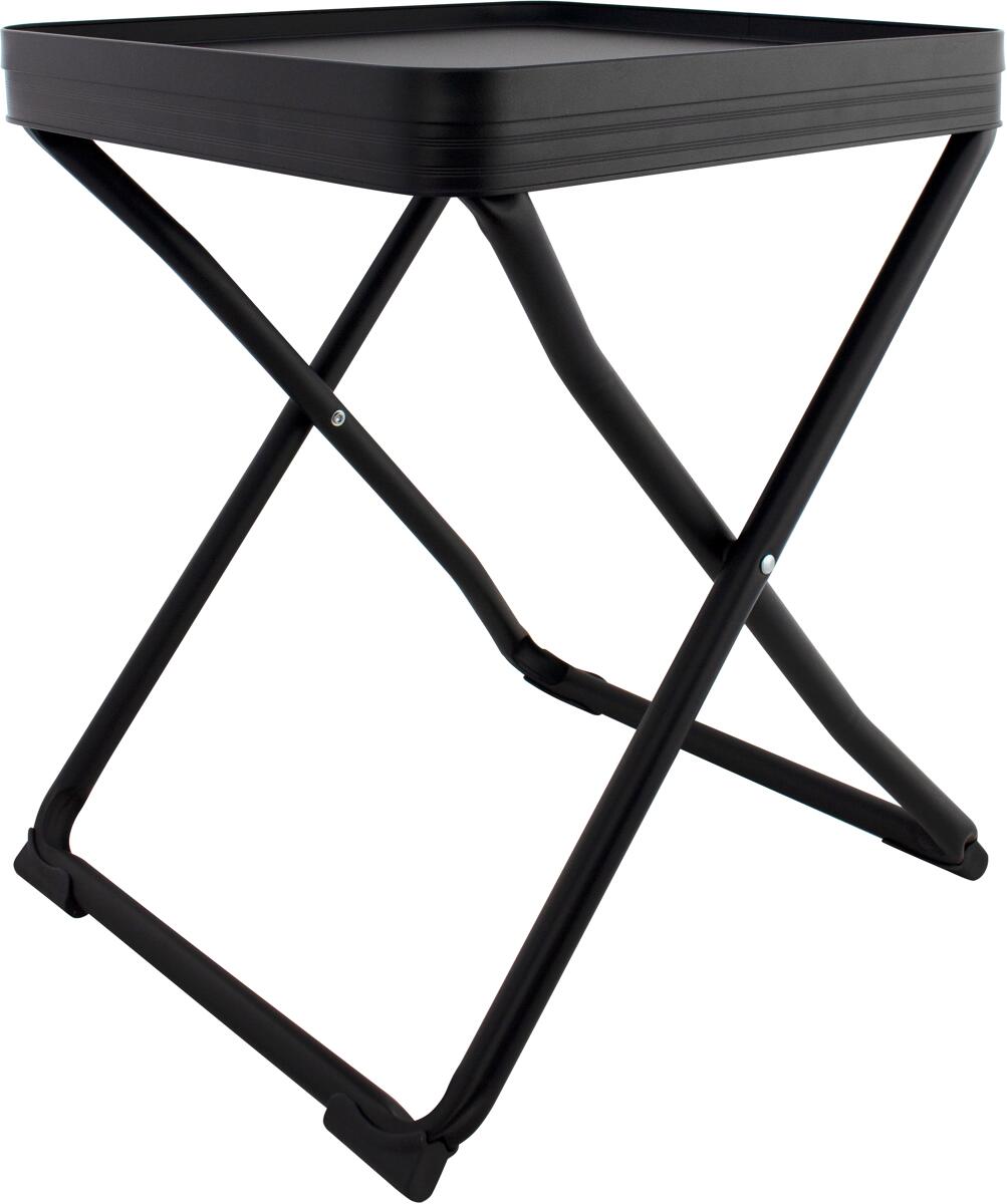 Sidebord og krakk Bari med bordplate forfra