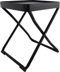 Sidebord og krakk Bari med bordplate forfra