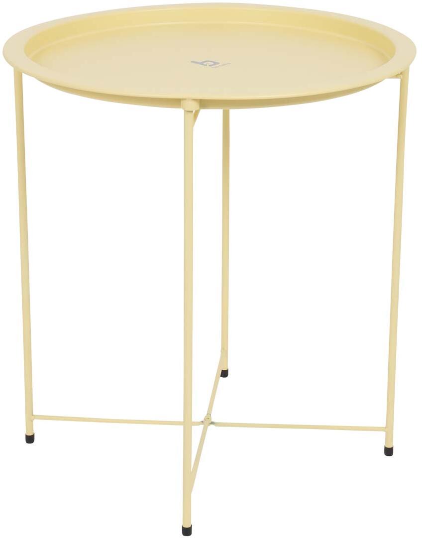 Sidebord Pesmes i stål gul forfra