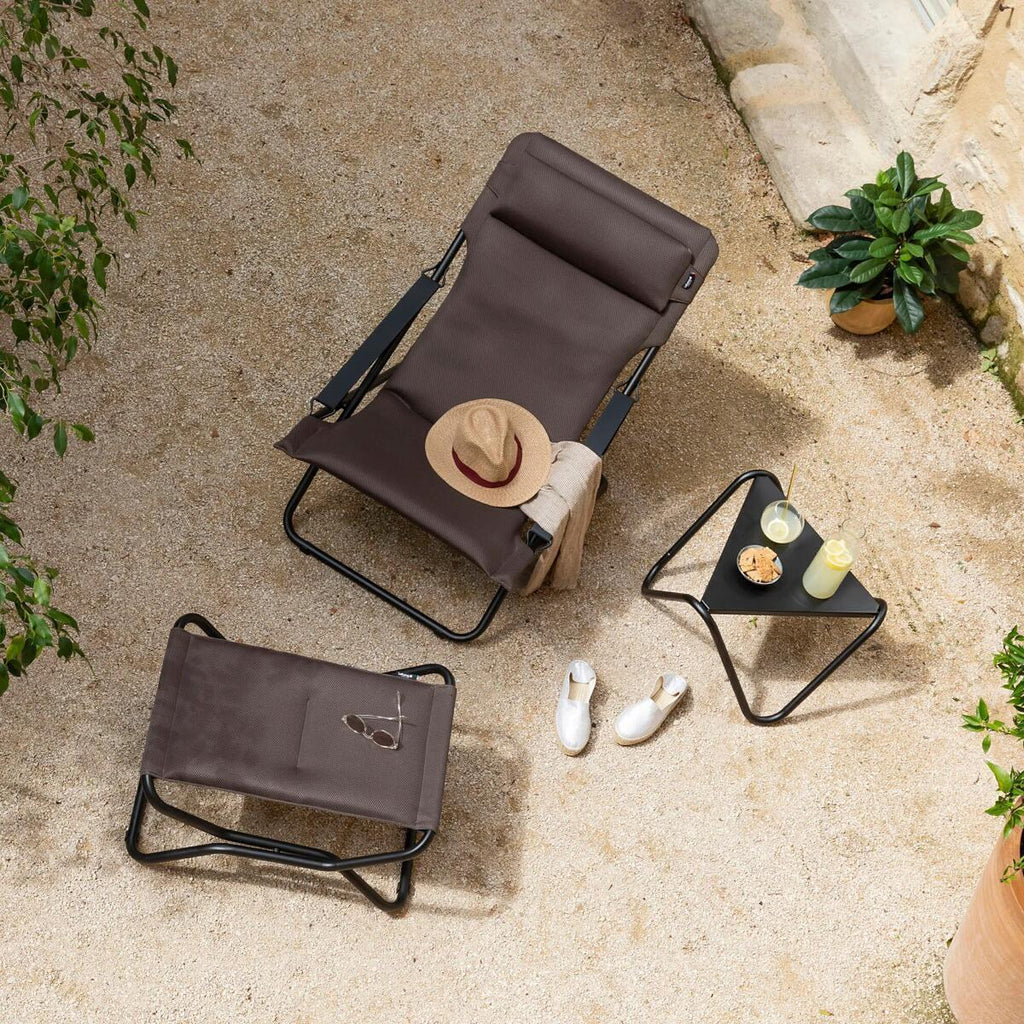 Sidebord Vogue trekantet stablebar 57x57 cm aluminium - Lafuma bakside