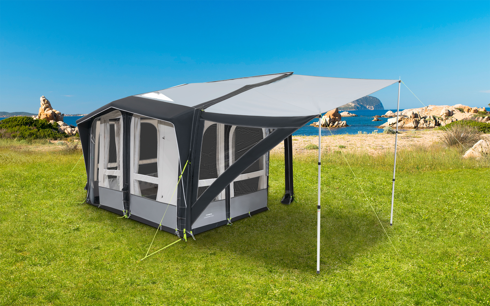 Sidefløy venstre for Club Air All Season L fortelt 390x325 cm - Dometic montert på campingvogn