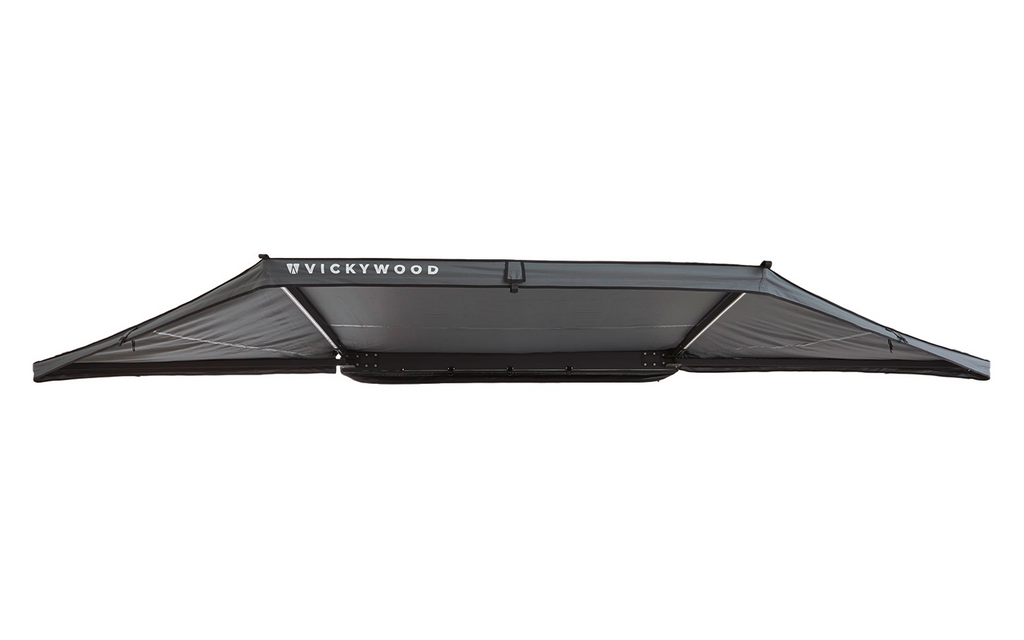 Organizer med keder for Sidemarkise Leaf 180° 200 cm polyester-ripstop grå