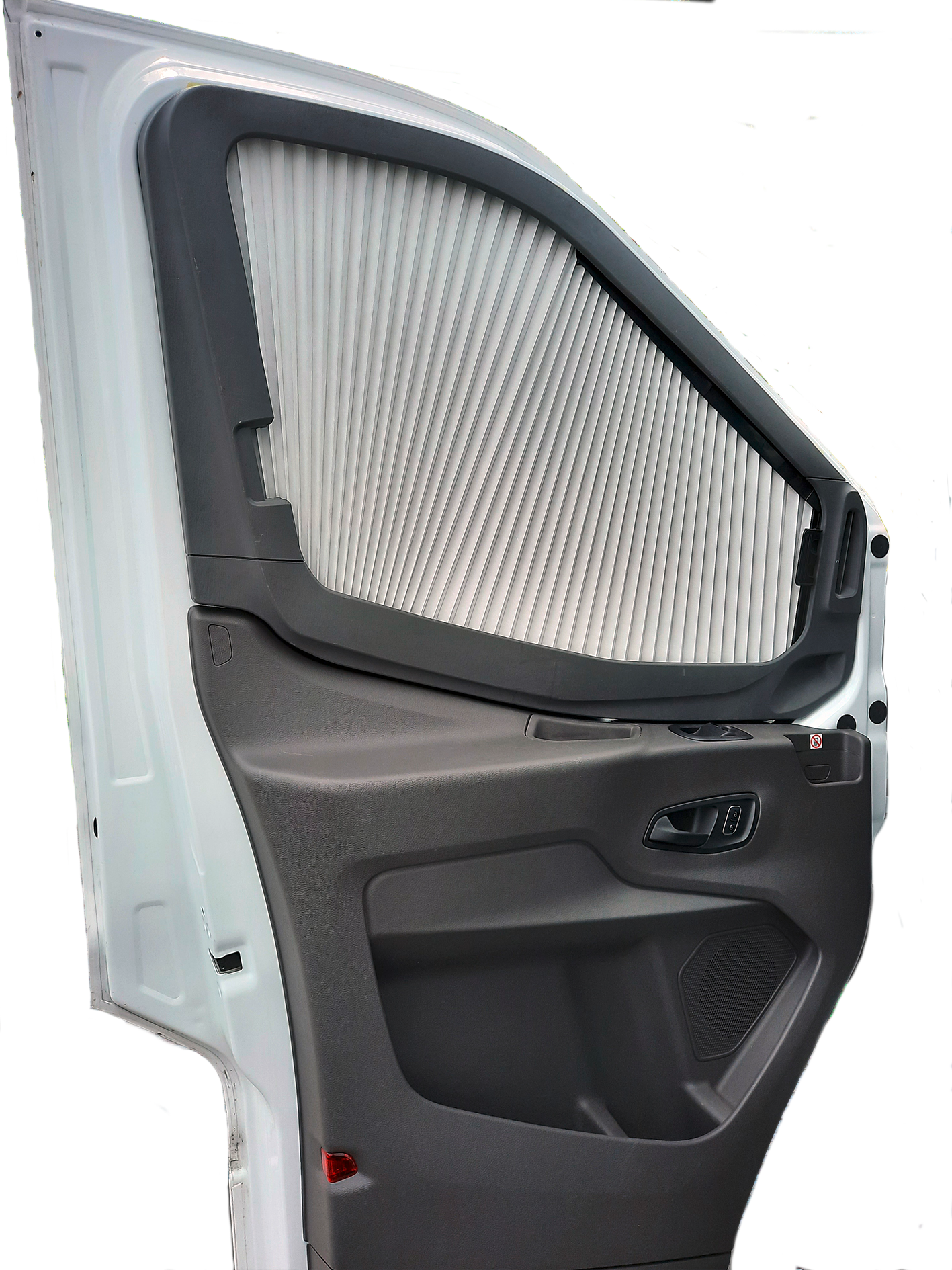Sidemørklegging REMIfront for Ford Transit V363 fra 2019 montert på dør