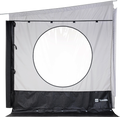 Sidevegg for markise Scala, polyester, høyde 225-244 cm - Travellife forfra