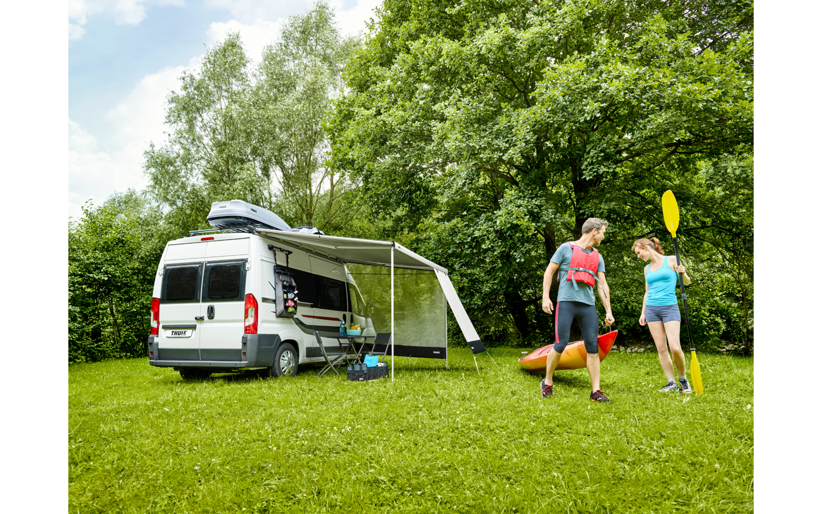 Sidevegg Sun Blocker G2 Side montert på markise