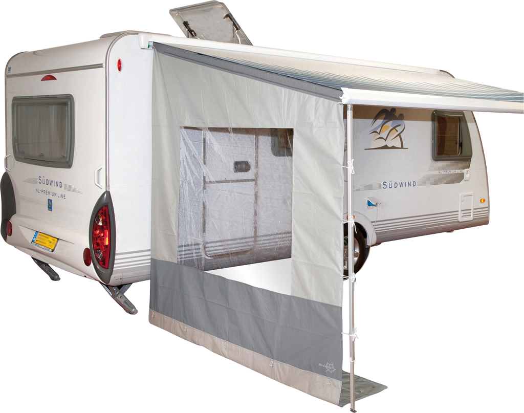 Sidevegg universal med vindu for fortelt 220-290 cm - Bo-Camp forfra