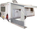 Sidevegg universal med vindu for fortelt 220-290 cm - Bo-Camp forfra