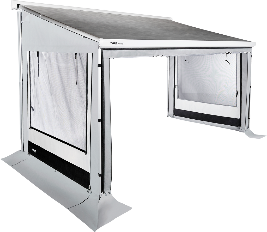 Sidevegger sett for Residence G3 markisetelt Omnistor 5200 Ford Transit H3 forfra