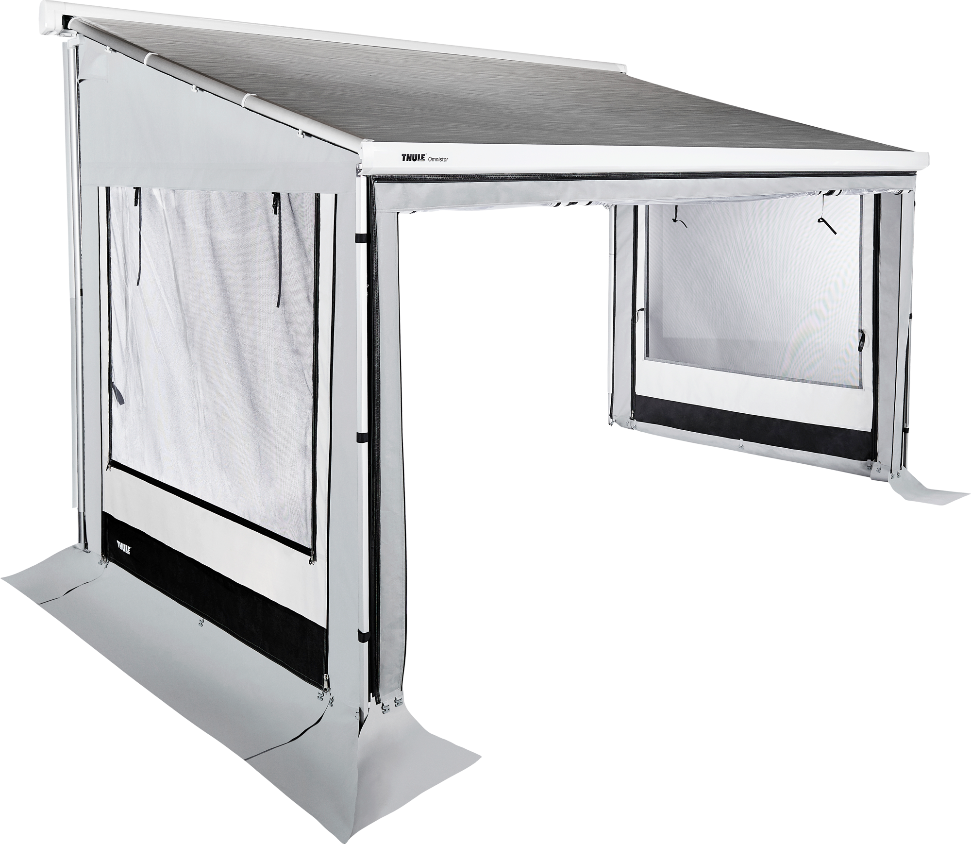 Sidevegger sett for Residence G3 markisetelt Omnistor 5200 Ford Transit H3 forfra