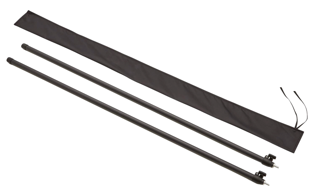 Detalj av glidelås på Sideveggsett for Leaf 180° hekkmarkise 150 cm