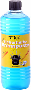 Sikkerhets brennpasta 1 liter etanolbasert for kullgrill - Till blå emballasje