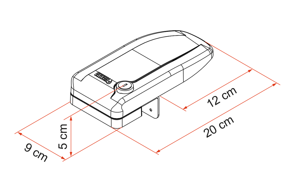 Sikkerhetsblokk Safe Door Magnum Frame for utvendige låser hvit forfra