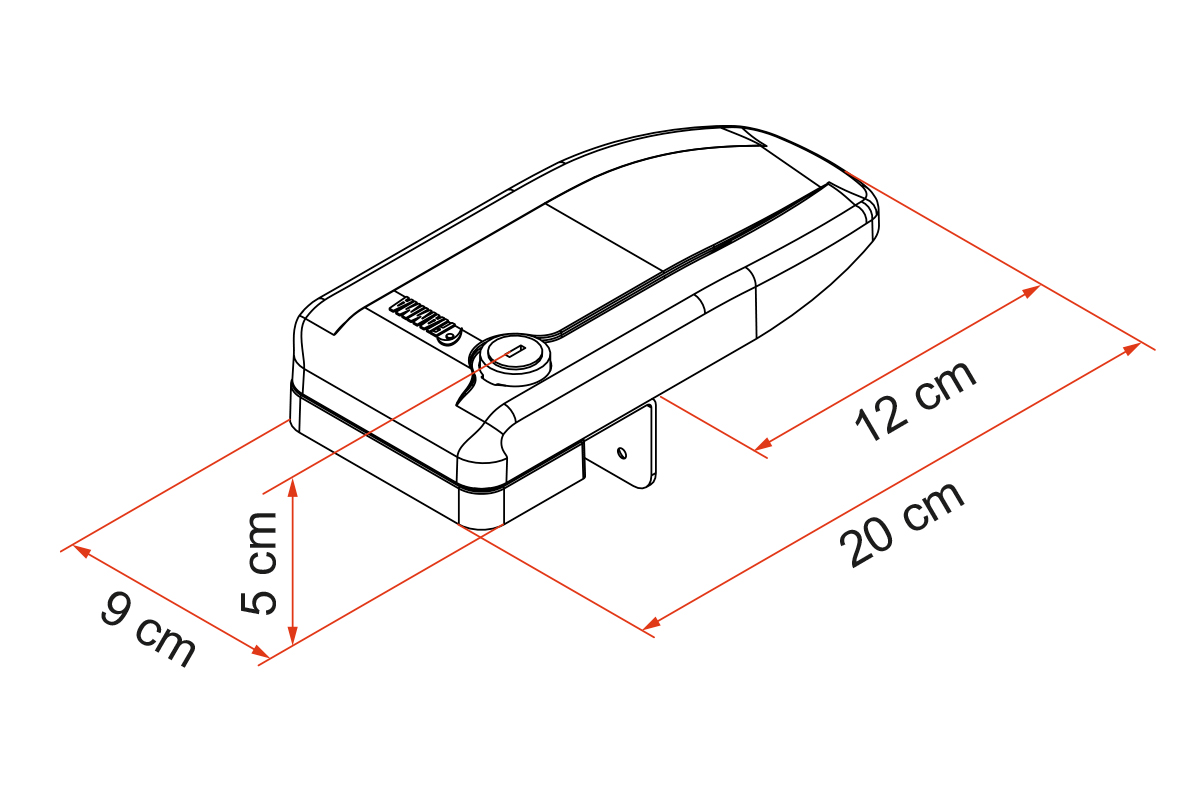 Sikkerhetsblokk Safe Door Magnum Frame for utvendige låser hvit forfra