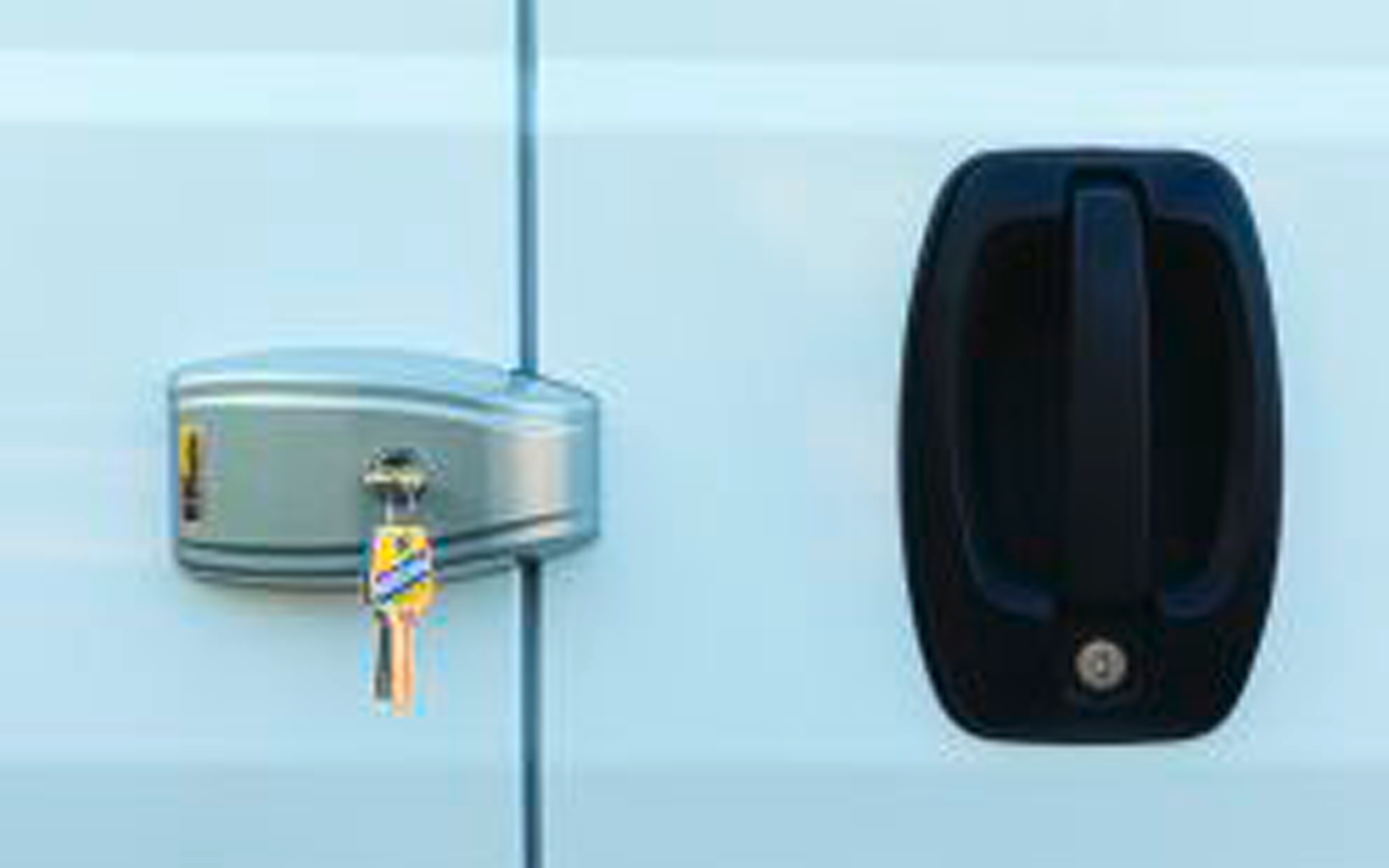 Sikkerhetslåspakke 4 låser for Mercedes Sprinter 2018+ - HEOSolution forfra