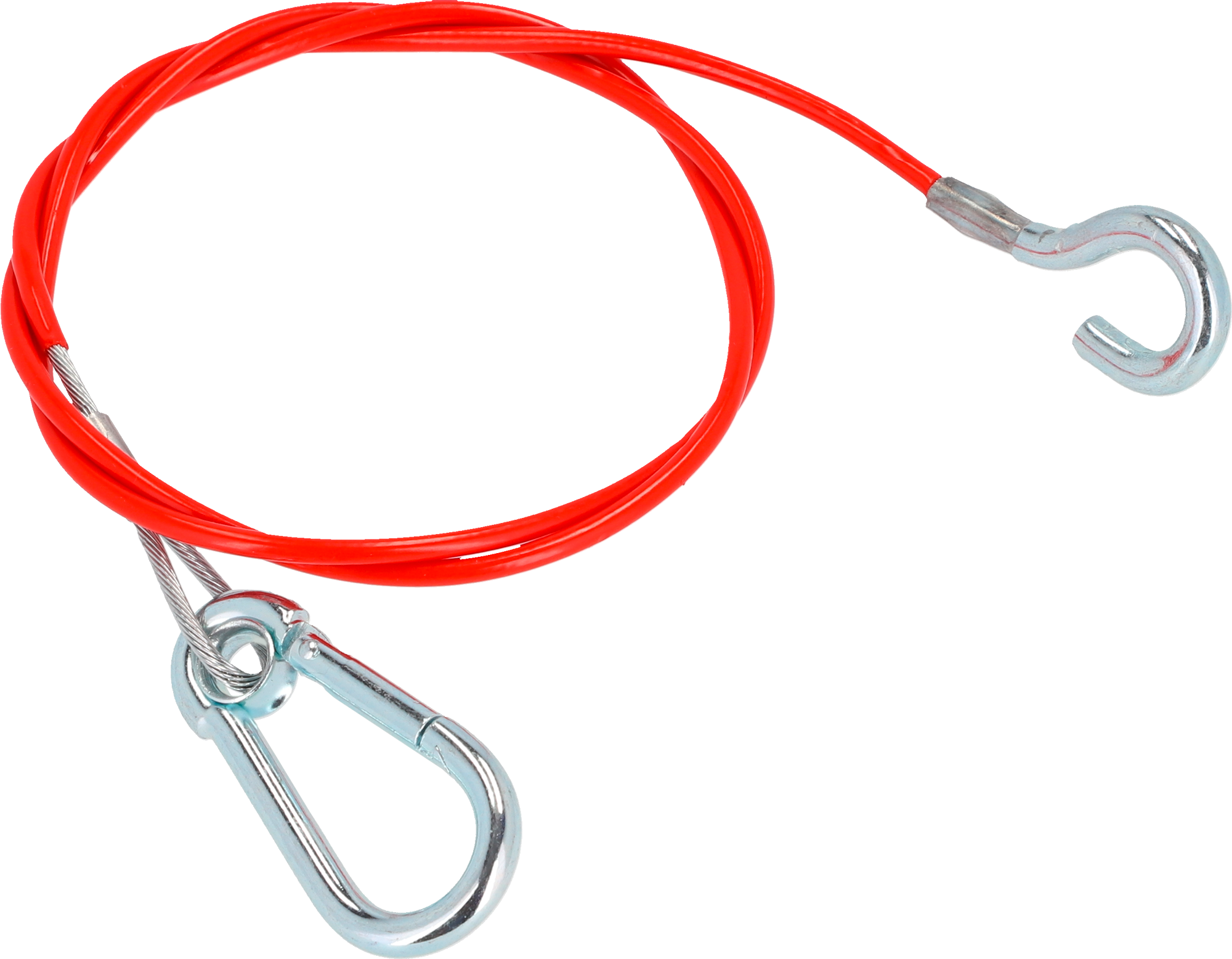 Sikkerhetswire for tilhenger med AL-KO krok 1000 mm rød fra moog TRAILERPARTS