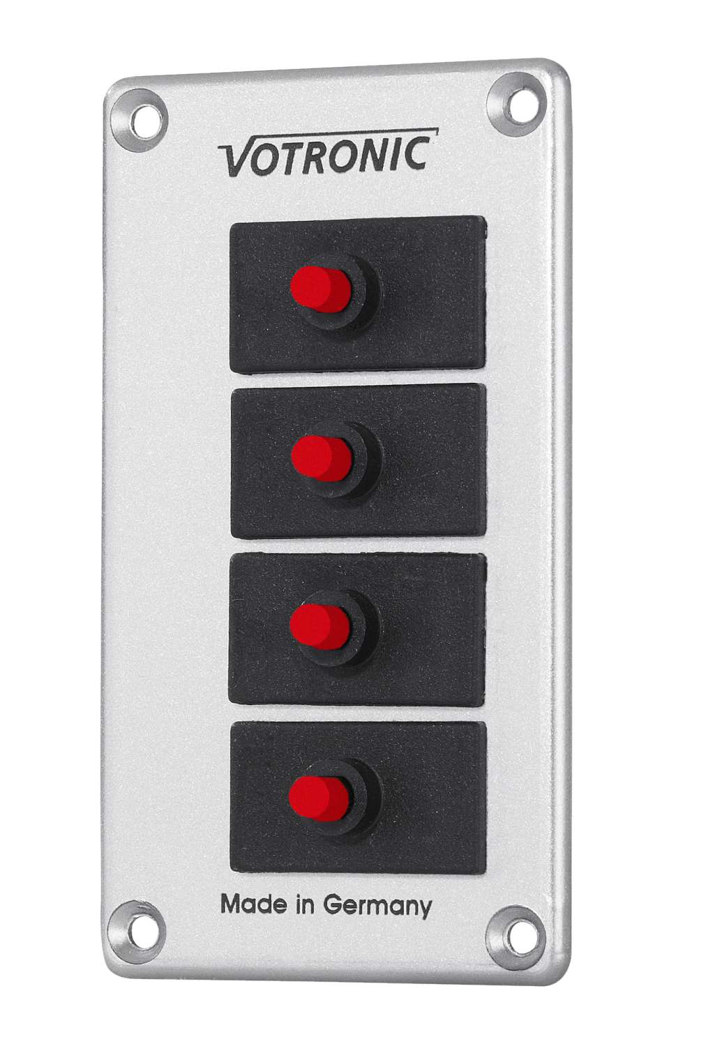 Sikringspanel 4 S med automatsikringer 85x47x75 mm fra Votronic for kontroll og sikring av strømkrets