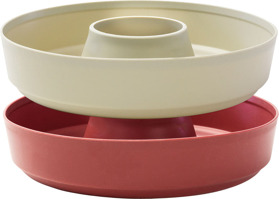 Silikonbakeform duo pack for campingstekeovn 22,5x22,5 cm - Omnia sett fra siden