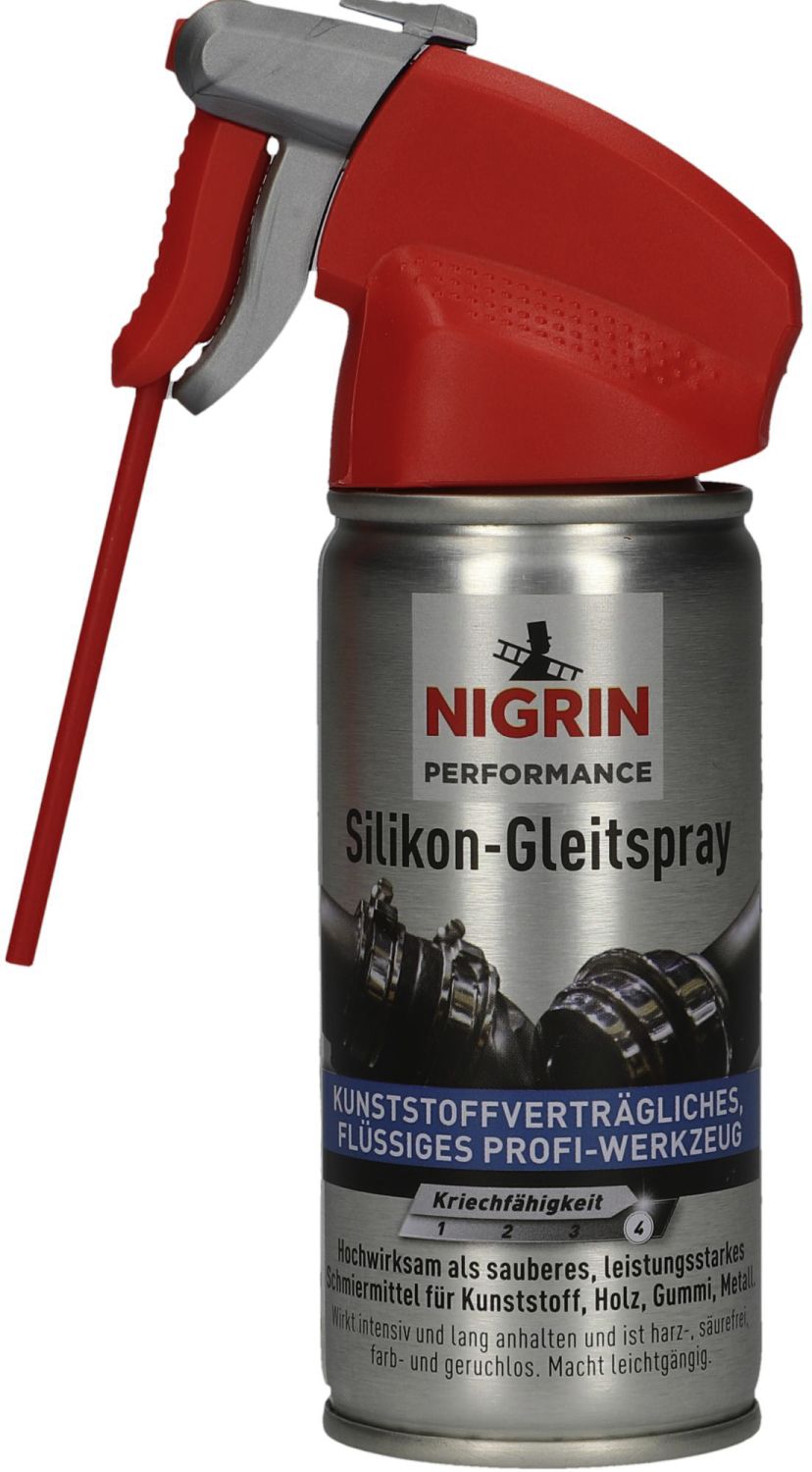 Silikonspray glidemiddel 100 ml - Nigrin Performance flaske med spray