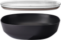 Silueta serveringsskål med lokk 4000 ml Nordic black forfra