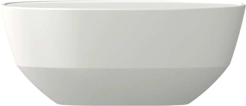 Silueta skål 250 ml Nordic white støtsikker PET sett forfra