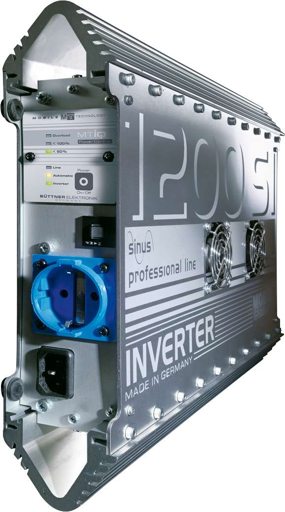 Sinus vekselretter MT 1 1200W med nettomkobling 12V - Büttner Dometic for campingbruk